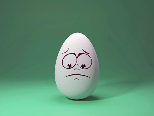 Depressed egg